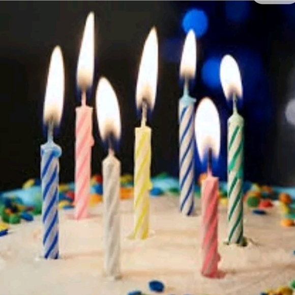 NIB Sterno Birthday candles, bulk 12/36 count boxes, multi-color spiral striped - Picture 11 of 12